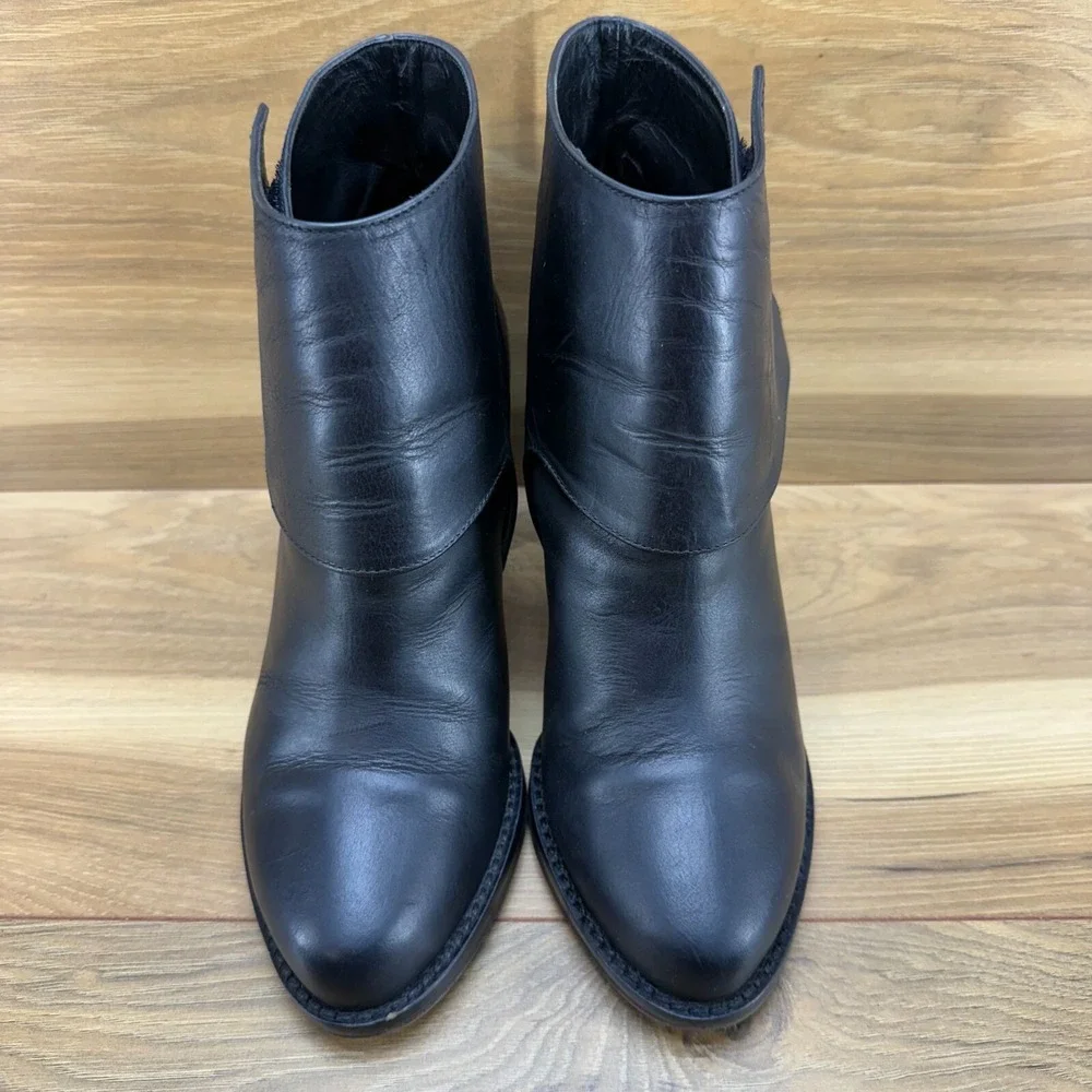 & Other Stories Womens Boots Size 8 EU 38 Black‎ Leather Block Heel Booties